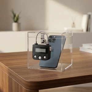 YH1519 RTS Temporizador Bloqueo de sincronización Prevenir la adicción Temporizador eléctrico recargable Configuración Candado de tiempo - Product Image 5