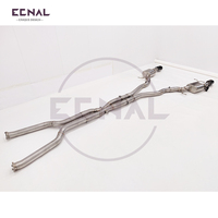 Système d'échappement Ecnal pour BMW E64 645ci 4.4L en acier inoxydable SS304, système d'échappement à soupapes Catback, silencieux de performance