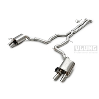 Échappement arrière à soupape en acier inoxydable haute performance pour Bentley Continental GT 4.0T Twin Turbo V8 2018-2023