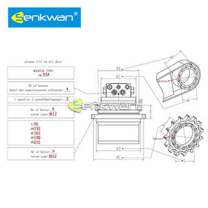 Gearbox Suku Cadang <span class=keywords><strong>Drive</strong></span> Akhir Penggali, PC30 EX35 PC35 Ex40 <span class=keywords><strong>PC40</strong></span> U35 - Product Image 4