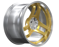 Vente directe d'usine FSB, prix bas, haute qualité, jantes en alliage d'aluminium forgé, finition dorée, pièces pour R35 GTR Skyline R32 R33 R34