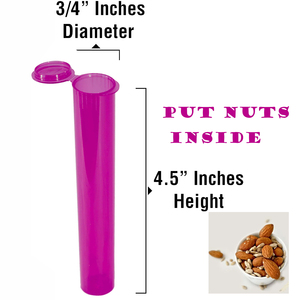 Tubes opaques anti-odeur rose avec couvercle pop-top 90 mm – Contenant de rangement - Product Image 4