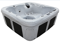 Bestview Sunspa Baignoire Spa Jacuzzi Moderne Extérieure Portable Écologique à Moulage Rotatif avec Massage