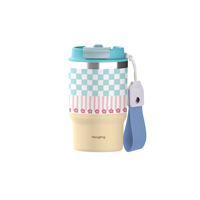 Taza termo de café de acero inoxidable 304 de doble capa Digital 3D de 12 oz personalizada, diseño moderno al vacío para bebida Doble