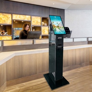 Windows/Android System Payment Kiosk 15.6/21.5 Inch Touch Screen QR <b>Scanner</b> <b>Printer</b> Cash Receive Self Service Machine - Product Image 1