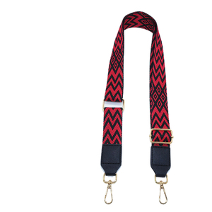 Jolie <span class=keywords><strong>sangle</strong></span> de sac en <span class=keywords><strong>tapisserie</strong></span> brodée de 3.8cm, bandoulière ou bandoulière réglable avec matériel noir or/argent/pistolet - Product Image 5