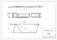 L520HL Élévateur de voiture mobile portable, élévateur à ciseaux électrique hydraulique, équipement amovible CE, petit cric de levage rapide