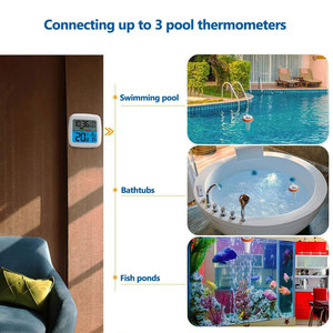 Digital Swimming <b>Pool</b> Thermometer Floating Outdoor Floating Thermometers Used for Swimming <b>Pool</b> Bathrooms - Product Image 6