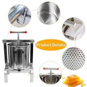 Presse à cire en acier inoxydable de haute qualité avec réservoir anti-éclaboussures, équipement d'apiculture, machine d'extraction de miel en gros - Product Image 3