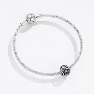 จี้รูปหัวใจเคลือบสีเขียวเงินแท้ S925 ประดับเพชร CZ แบบโปร่ง สำหรับทำสร้อยข้อมือ DIY ของผู้หญิง ของขวัญเครื่องประดับแฟชั่น - Product Image 5