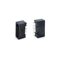 Conector de interfaz de disco duro hembra SATA 7P Enchufe recto vertical A Tipo B Conector macho DIP