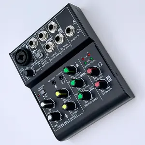 New product M4USB 4 channel USB mixer sound card mixer