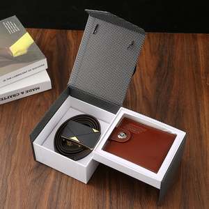 Set de Regalo de Cartera y Cinturón para Hombre, Regalo de Navidad o San Valentín para Esposo, Recuerdo Empresarial - Product Image 3