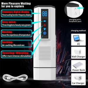 Jouets pour adultes, <span class=keywords><strong>masturbation</strong></span> automatique télescopique rotative vibrante, étanche, gobelet pour homme, masturbateur masculin - Product Image 4