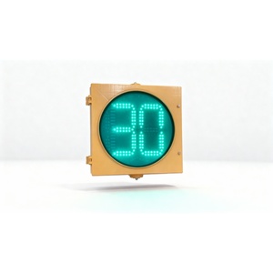 <span class=keywords><strong>Timer</strong></span> di Conto alla Rovescia per Traffico da 400mm, Segnale Ultra Luminoso Giallo 12V, Alimentato a Energia Solare o Rete Elettrica, Display Esterno con Numerazione in Tempo Reale per Strade Principali - Product Image 1