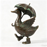 Figurines de prédateurs de la faune en bronze antique : Lion, Tigre, Ours, Léopard, Guépard, Crocodile – Pièces décoratives pour table et cheminée