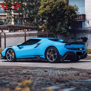 Aile de voiture de becquet arrière en Fiber de carbone sèche BA de haute qualité pour <span class=keywords><strong>Ferrari</strong></span> 296 GTB - Product Image 4
