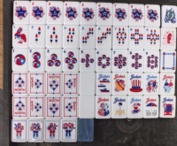 Mahjong américain de luxe 2026, nouveau modèle commémoratif, gravé, pliable, écologique, durable, portable, en plastique – Vente chaude