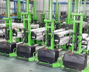 500 किलो 700 किलो 1000 किलो सेल्फ लिफ्टिंग सेमी इलेक्ट्रिक मैनुअल स्टेकर चलते सेल्फ लोडिंग पैलेट जैक स्टेकर - Product Image 4