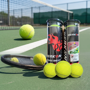 Set di Palline da Tennis Durevoli Werkon, 3 Pezzi in Secchio, Altezza di Rimbalzo 135-145cm per Allenamento e Pratica - Product Image 4