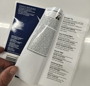 Étiquette autocollante personnalisée en <span class=keywords><strong>vinyle</strong></span> thermosensible double couche, <span class=keywords><strong>à</strong></span> contenu dévoilable, pour emballage industriel et produits chimiques - Product Image 3