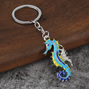 Colgante Creativo de Caballito de Mar, Llavero Retro de Aleación de Zinc con Temática Marina, Accesorios Personalizados para Bolsos para Hombres y Mujeres, Colgante Transfronterizo - Product Image 3