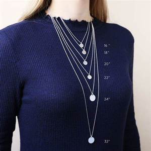 Collana in arabico 2.4 pollici grande piatto <span class=keywords><strong>d</strong></span>'oro <span class=keywords><strong>925</strong></span> <span class=keywords><strong>argento</strong></span> Sterling grande personalizzato targhetta gioielli - Product Image 4