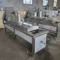 Hoogwaardige roestvrijstalen semi-automatische productielijn voor het maken van aardappelchips voor groenteverwerkingsbedrijven