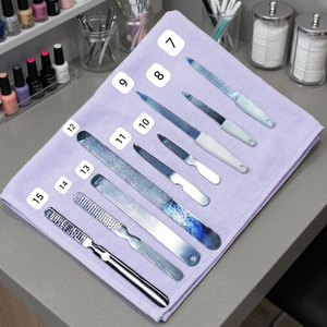 ASAP Professional Mini lime à ongles plate en acier inoxydable, double face, repousse-cuticules, durable, réutilisable, anti-acné, très vendue pour la manucure - Product Image 3