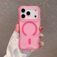 Casing HP Magnetik TPU PC 3 in 1 Anti Benturan 360 untuk iPhone 16 Pro Max 17 Air 17 Pro Max Grosir Casing HP Transparan