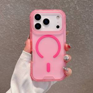 Funda Magnética 3 en 1 a Prueba de Golpes 360° para <span class=keywords><strong>iPhone</strong></span> 16 <span class=keywords><strong>Pro</strong></span> <span class=keywords><strong>Max</strong></span>, 17 Air, 17 <span class=keywords><strong>Pro</strong></span> <span class=keywords><strong>Max</strong></span>, Funda <span class=keywords><strong>Transparente</strong></span> para Celular al por Mayor - Product Image 5