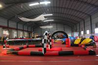 WINSUN Petit circuit de course gonflable d'intérieur, parcours d'obstacles gonflable pour adultes, circuit de course gonflable d'extérieur pour enfants