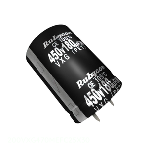 Condensateur à traversée de circuit (TH) en aluminium 470 µF 20 % 200 V SNAP TH 200VXG470MEFC25X30 – Distributeur agréé - Product Image 1