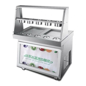 Đá lạnh 220V tự động phẳng Chảo kem cuộn đồ ăn nhẹ máy làm bánh dễ dàng vận hành phiến đá cẩm thạch hàng đầu trái cây sữa sô cô la hạt - Product Image 5