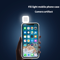 Coque de téléphone portable de luxe avec anneau lumineux et flash pour 16 Pro Max, design antichoc