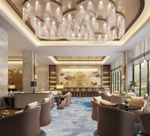 Hiện đại giá rẻ nhất rạp chiếu phim nơi công cộng chần Thảm hội trường sòng bạc Thảm Nylon in ấn thảm - Product Image 4