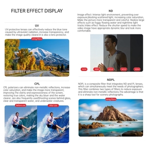 Профессиональный <span class=keywords><strong>3</strong></span> в 1 фильтр для подводной фотографии, Цветной фильтр с резьбой для объектива камеры, набор фильтров для DJI Osmo Action 4 - Product Image 4