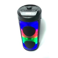 En gros ZQS4248 Enceinte sans fil 5.0 double 4 pouces avec effets lumineux, pour ordinateur de bureau et extérieur, en plastique de haute qualité