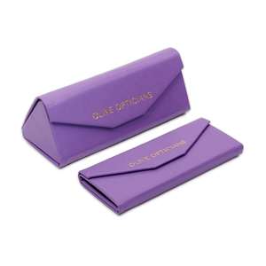 Offre Spéciale Monochrome Triangle Ferme Pliant Étui À Lunettes Étuis Lunettes <span class=keywords><strong>De</strong></span> Soleil Paquet Pratique Étui À Lunettes <span class=keywords><strong>pour</strong></span> Facile - Product Image 4