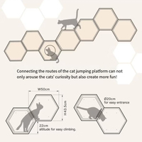 Perchoir mural pour chat, griffoir mural pour chat, litière pour chat, lits créatifs combinés pour chat, literie et meubles pour chat