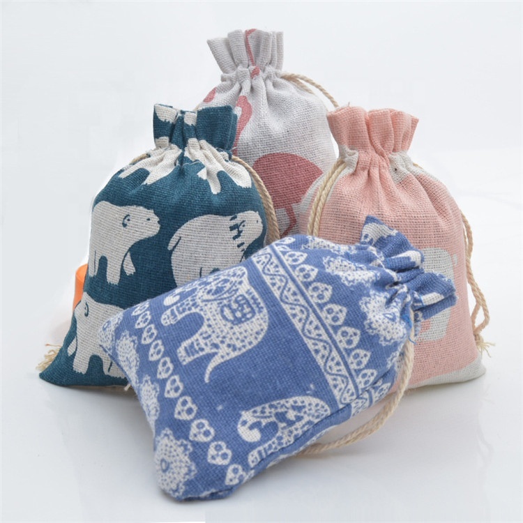 Rangement Cordon Cadeau Sacs Designer Coton Lin Articles Divers Bonbons Sacs En Organza Bijoux Sachets D'emballage