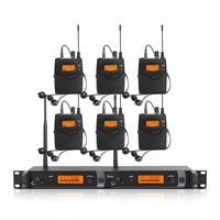 Moniteur de scène sans fil TopYun IEM1200, émetteur double canal, construction en métal et plastique, léger, fréquence UHF, pour la scène