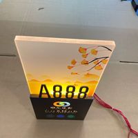 Letrero de Número de Puerta Acrílico Directo de Fábrica Verificado por RFQprint para Edificios y Empresas - Placa Personalizable en Tamaño y Color para Pared