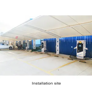 Pila di ricarica per veicoli commerciali di nuova energia da 20kW a 360kW tipo 2 a pavimento per auto elettrica EV DC stazione di ricarica rapida