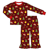 Pyjamas de Noël pour femmes Puresun, pyjamas assortis pour la famille, vêtements de nuit de Noël pour femmes, ensemble de pyjamas rouges à manches longues