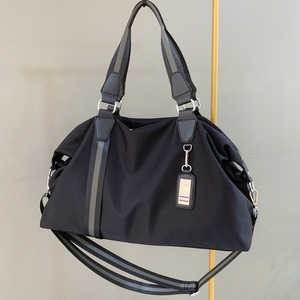 Women's Nylon Travel Duffel <b>Bag</b> Black <b>Large</b> Capacity Zipper Closure <b>Shoulder</b> <b>Bag</b> for Gym Outdoor Use - Product Image 5