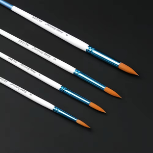 Keep Smiling, lot de 4 pinceaux d'artiste en nylon avec manche en bois, pinceaux de <span class=keywords><strong>peinture</strong></span> pour artiste en gros, pour la <span class=keywords><strong>peinture</strong></span> artistique - Product Image 6