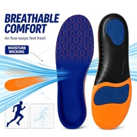 Semelles orthopédiques sportives de qualité supérieure avec soutien de la voûte plantaire, absorption des chocs, inserts de chaussures amortis pour la course à pied, la marche, la randonnée, hommes et femmes