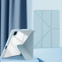 Coque de protection étui mince à trois volets en cuir PU housse pour tablette pour iPad Pro 11 Air4 Air5 10.9 Air 11 2024