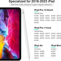 Stylet de chargement magnétique sans fil IPencil de 2e génération pour iPad Pro 12.9/11 pouces iPad Air 4/5 iPad Mini